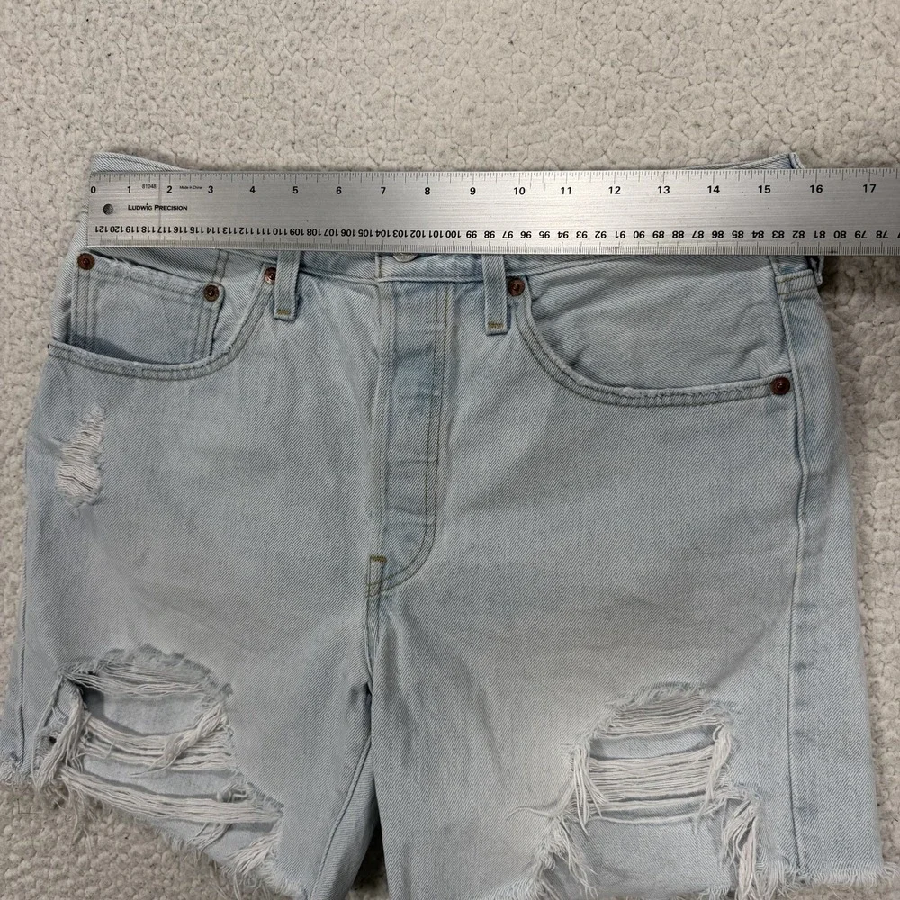 Levi's Denim Cutoff Shorts Women's 30 (31x6) Distressed Boho Festival Beach